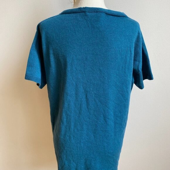 EILEEN Fisher Short Sleeve Sweater "Nile" Womens Sz Small Cashmere Boat Neck - Picture 4 of 7